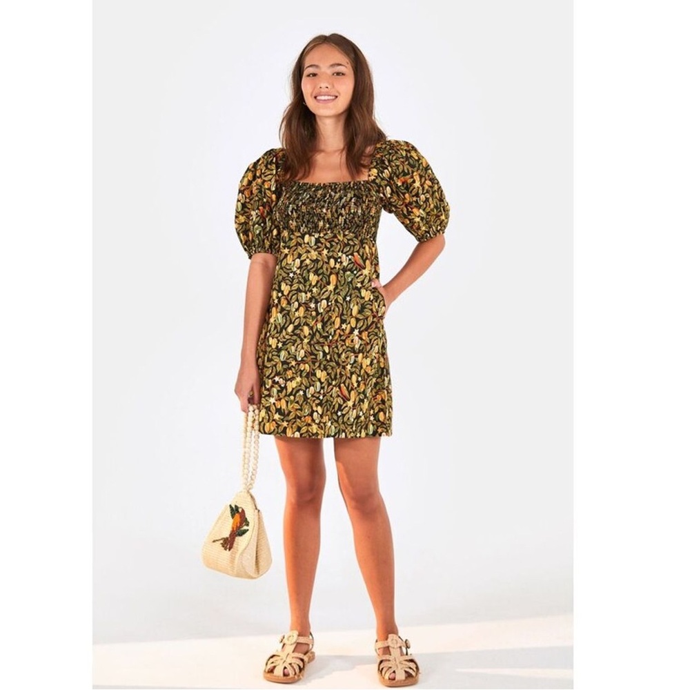 Farm Rio Puff Sleeve Dress